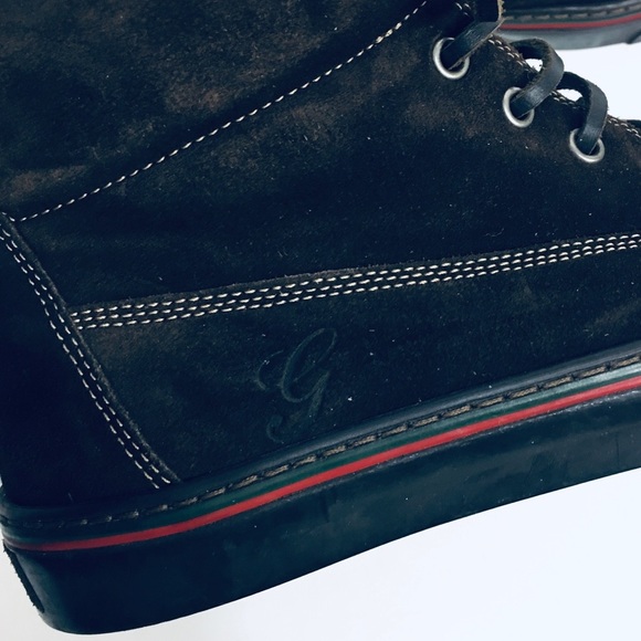 GUCCI Brown Teck Ankle Suede Boots Men Size 5.5 G - Picture 15 of 15